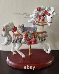 2001 LENOX Christmas Carousel Animals Collection Horse LIMITED EDITION Box & COA