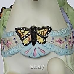 2001 Lenox Springtime Carousel Horse Porcelain Figurine Wood Base Collectible