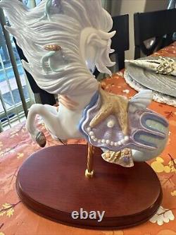 2002 LENOX Carousel Horse With COA Box MINT Ocean Fantasy Seahorse RARE /1500