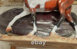 2003 Breyer Connoisseur Tenacious 90126 LE 350 Bay Pinto COA Porcelain Wood Base