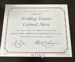 2003 Lenox Wedding Dreams Carousel Horse Collection Limited Edition withBox & COA