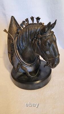 2004 Anheuser Busch Clydesdale in Parade Dress, Bronze Finish, Item# F17, 2132