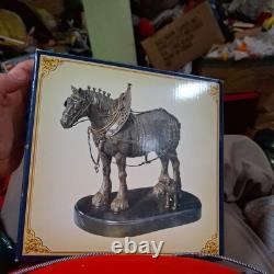 2004 Anheuser Busch Collection Parade Dress Pals Horse Bronze Finish Figurine