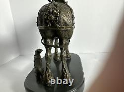 2004 Anheuser Busch Collection Parade Dress Pals Horse Bronze Finish Figurine