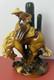2004 Royal Haeger Pottery Rodeo Cowboy Bucking Horse Bronco Figure Sculpture