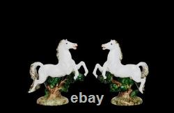 20th Century Pair of Italian Porcelain Figure Of Horses