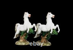 20th Century Pair of Italian Porcelain Figure Of Horses