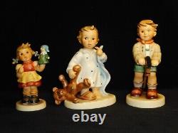 3 GOEBEL HUMMEL #2313 No Bed Please #2209/A Puppet Love #2043/B Pony Express EXC