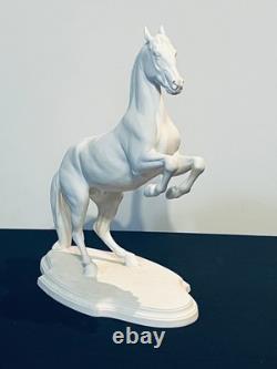 3 Porcelain Horse Figurines by Pamela Boulay in Levade Pirouette Piaffe G2U