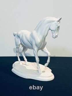 3 Porcelain Horse Figurines by Pamela Boulay in Levade Pirouette Piaffe G2U