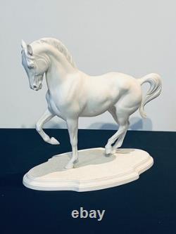 3 Porcelain Horse Figurines by Pamela Boulay in Levade Pirouette Piaffe G2U