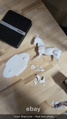 3 Porcelain Horse Figurines by Pamela Boulay in Levade Pirouette Piaffe G2U