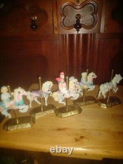 5 Porcelain Westminster Carousel Horses