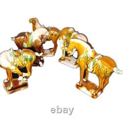 5 Tang Dynasty-Style War Horses, Specifically Featuring Sancai drip Please Read