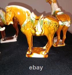 5 Tang Dynasty-Style War Horses, Specifically Featuring Sancai drip Please Read