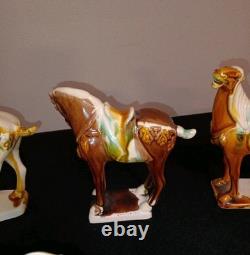 5 Tang Dynasty-Style War Horses, Specifically Featuring Sancai drip Please Read
