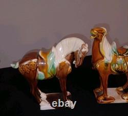 5 Tang Dynasty-Style War Horses, Specifically Featuring Sancai drip Please Read