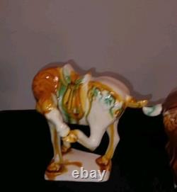 5 Tang Dynasty-Style War Horses, Specifically Featuring Sancai drip Please Read