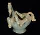 7.0 China Antique Song Dynasty Ru Kiln Porcelain Animal Crouching Horse Statue