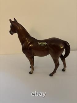 7 Inch Hagen Renaker Racehorse'Swaps' Great Condition! Sticker Intact