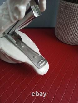 A Beautiful Vintage Porcelain Stapler White Horse Head By Chadwick Japan