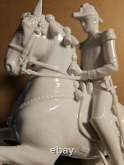 A Vienna Porcelain Horse and Rider marked 1591 made in Austria