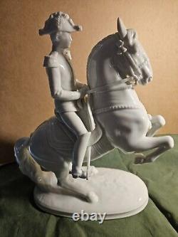 A Vienna Porcelain Horse and Rider marked 1591 made in Austria