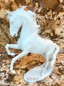 AK KAISER Germany White Porcelain Horse Stallion Figurine #380 Bochmann 11 INCH