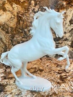 AK KAISER Germany White Porcelain Horse Stallion Figurine #380 Bochmann 11 INCH