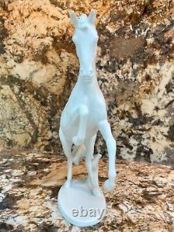 AK KAISER Germany White Porcelain Horse Stallion Figurine #380 Bochmann 11 INCH