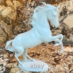 AK KAISER Germany White Porcelain Horse Stallion Figurine #380 Bochmann 11 INCH