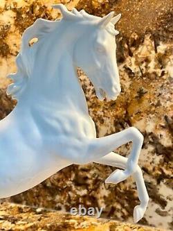 AK KAISER Germany White Porcelain Horse Stallion Figurine #380 Bochmann 11 INCH