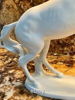 AK KAISER Germany White Porcelain Horse Stallion Figurine #380 Bochmann 11 INCH