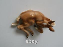 ART DECCO Vintage HUTSCHENREUTHER Germany Porcelain Foal Horse Figurine