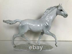 ART DECO HUTSCHENREUTHER PORZELLAN FIGUR PFERD JAZDA horse porcelain figurine