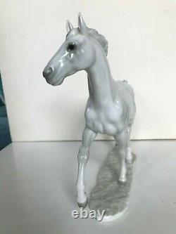 ART DECO HUTSCHENREUTHER PORZELLAN FIGUR PFERD JAZDA horse porcelain figurine