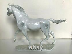 ART DECO HUTSCHENREUTHER PORZELLAN FIGUR PFERD JAZDA horse porcelain figurine