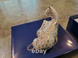 Adorable 1998 FOAL HORSE Figurine HEREND Porcelain Gold Fishnet 15451-0-00 MIB