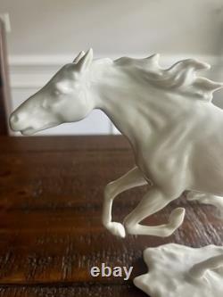 Alka Kunst Bavaria Porcelain Galloping Running Horse Figurine Bochmann 388