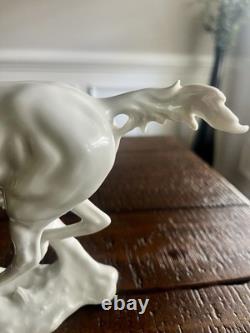 Alka Kunst Bavaria Porcelain Galloping Running Horse Figurine Bochmann 388