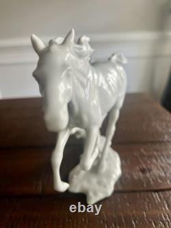 Alka Kunst Bavaria Porcelain Galloping Running Horse Figurine Bochmann 388