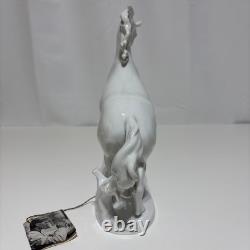 Alka Kunst Bavaria West Germany 11 Porcelain Rearing Horse 1955 Signed #380