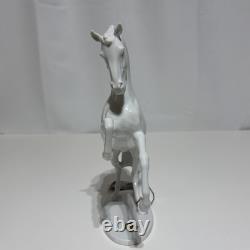 Alka Kunst Bavaria West Germany 11 Porcelain Rearing Horse 1955 Signed #380