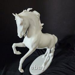 Alka Kunst Bavaria West Germany 11 Tall Porcelain Rearing Horse #380 1949-1956