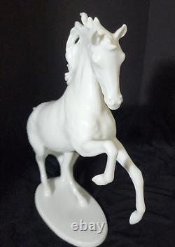 Alka Kunst Bavaria West Germany 11 Tall Porcelain Rearing Horse #380 1949-1956