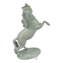 Alka Kunst Bavaria West Germany 8 Inch Porcelain Rearing Horse Figurine #424