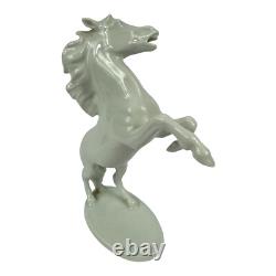 Alka Kunst Bavaria West Germany 8 Inch Porcelain Rearing Horse Figurine #424