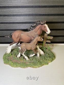 Anheuser Busch Collection Mare & Foal Vintage Horse Figurine