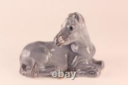 Antique 1923 Royal Copenhagen Porcelain 5691 Blue Horse Faol Figurine Denmark