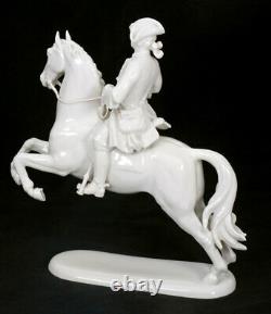Antique 1930 Original Germany Rosenthal Porcelain Figure Rider Horse Hugo Meisel